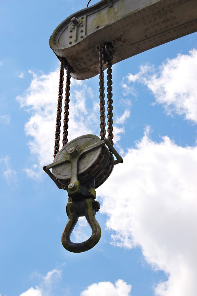 Anneau de levage pour lever des machines et engins. Prestation de service Locket Transport